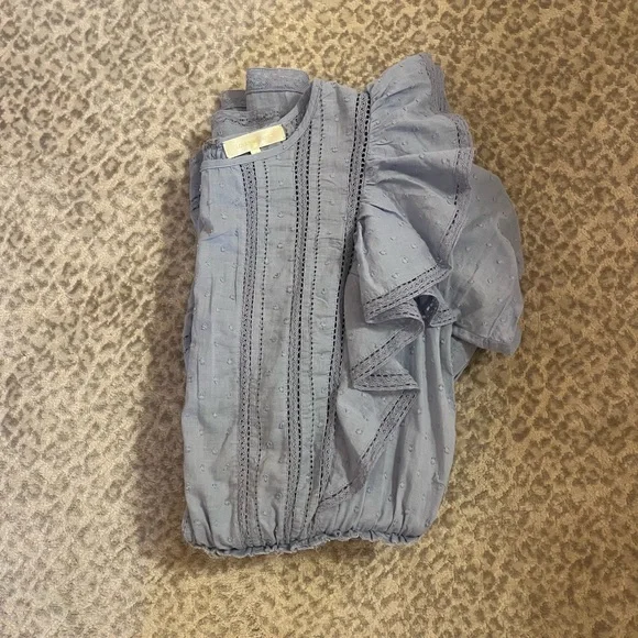 LoveShackFancy- Natasha Heritage Mini Dress (Blue-ish gray color) - Picture 4 of 4